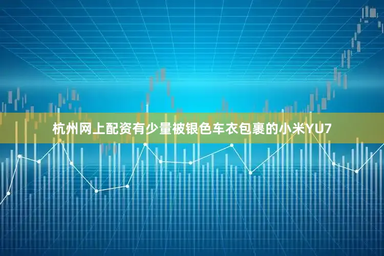 杭州网上配资有少量被银色车衣包裹的小米YU7